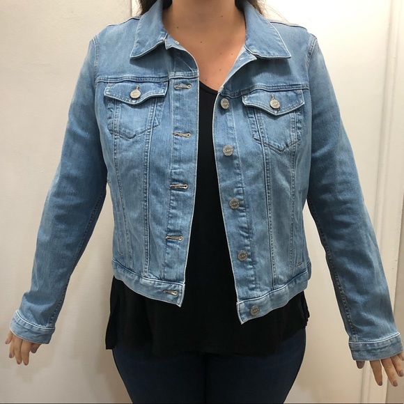 loft modern denim jacket
